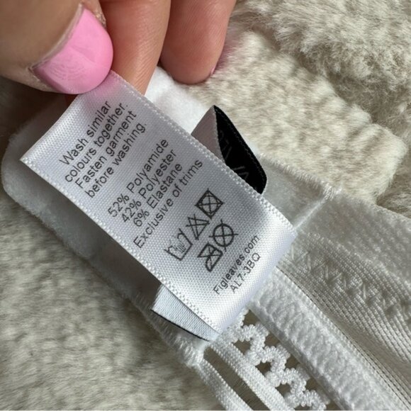 ASOS X Figleaves | Cream Harper Lace Plunge Bra | Size 32F - Picture 14 of 14